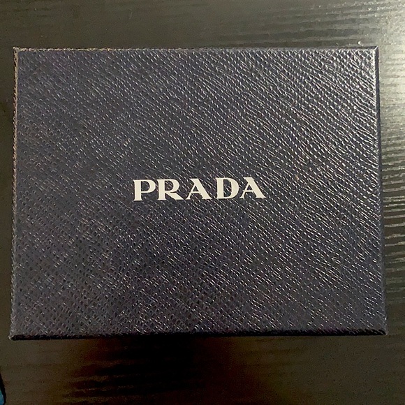 Prada small saffiano leather wallet in bluette. - Picture 5 of 8
